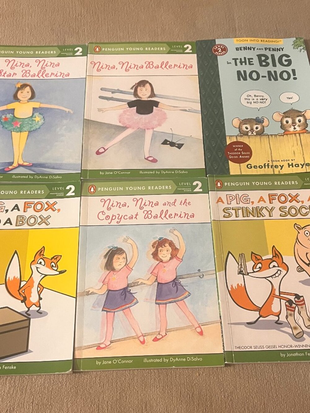 Penguin Young Readers Level 2 Children's Books Paperback Lot of 6 New
